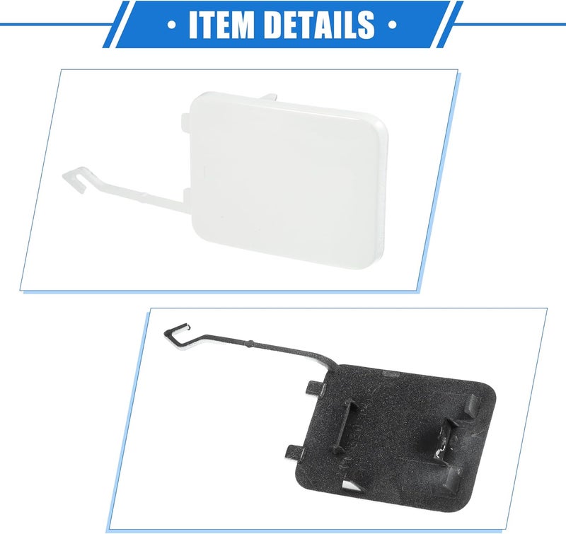 VekAuto Tow Hook Eye Hole Cover Cap Compatible for Mercedes-Benz W211 E-Class E280 E320 E350 E550 E500 E55 2002-2008, Durable Plastic White Rear Right - Image 5